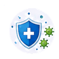 Fever and infectious diseases icon