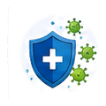 Viral infections and seasonal illnesses icon
